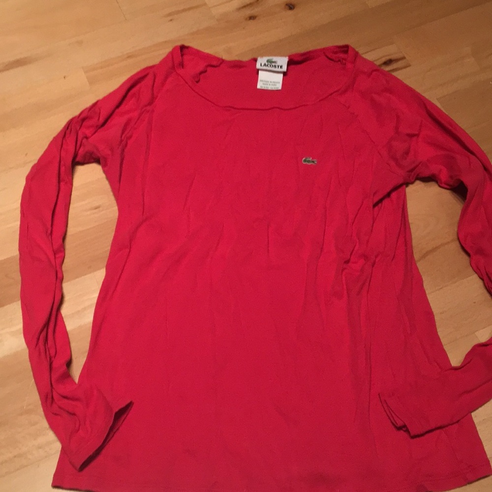 Lacoste Pink Long-Sleeve Shirt